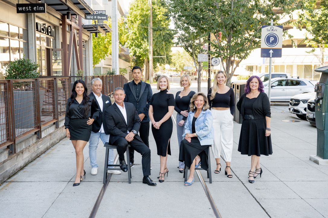 team photo in industrial office