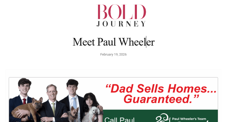 Paul Wheeler's feature in Bold Journey Magazine