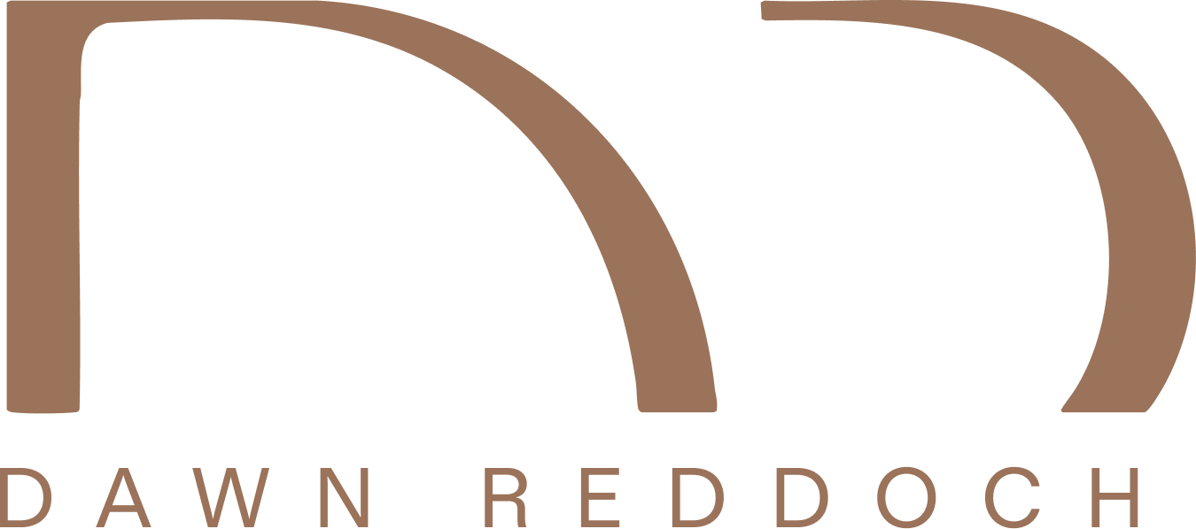 Dawn Reddoch logo with a stylized letter 
