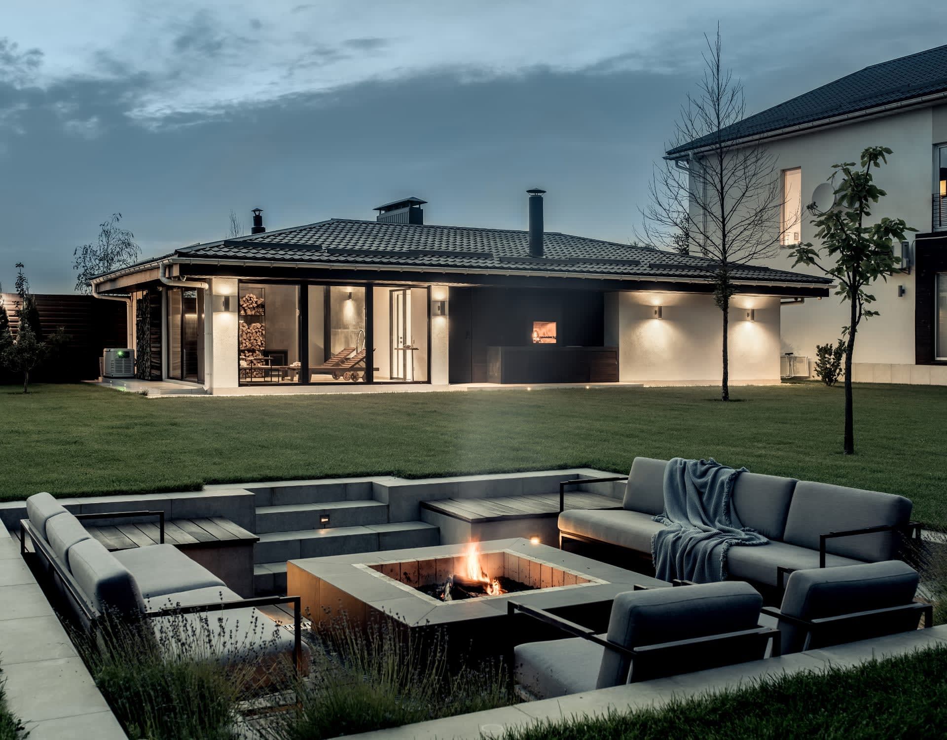 team photo in industrial office