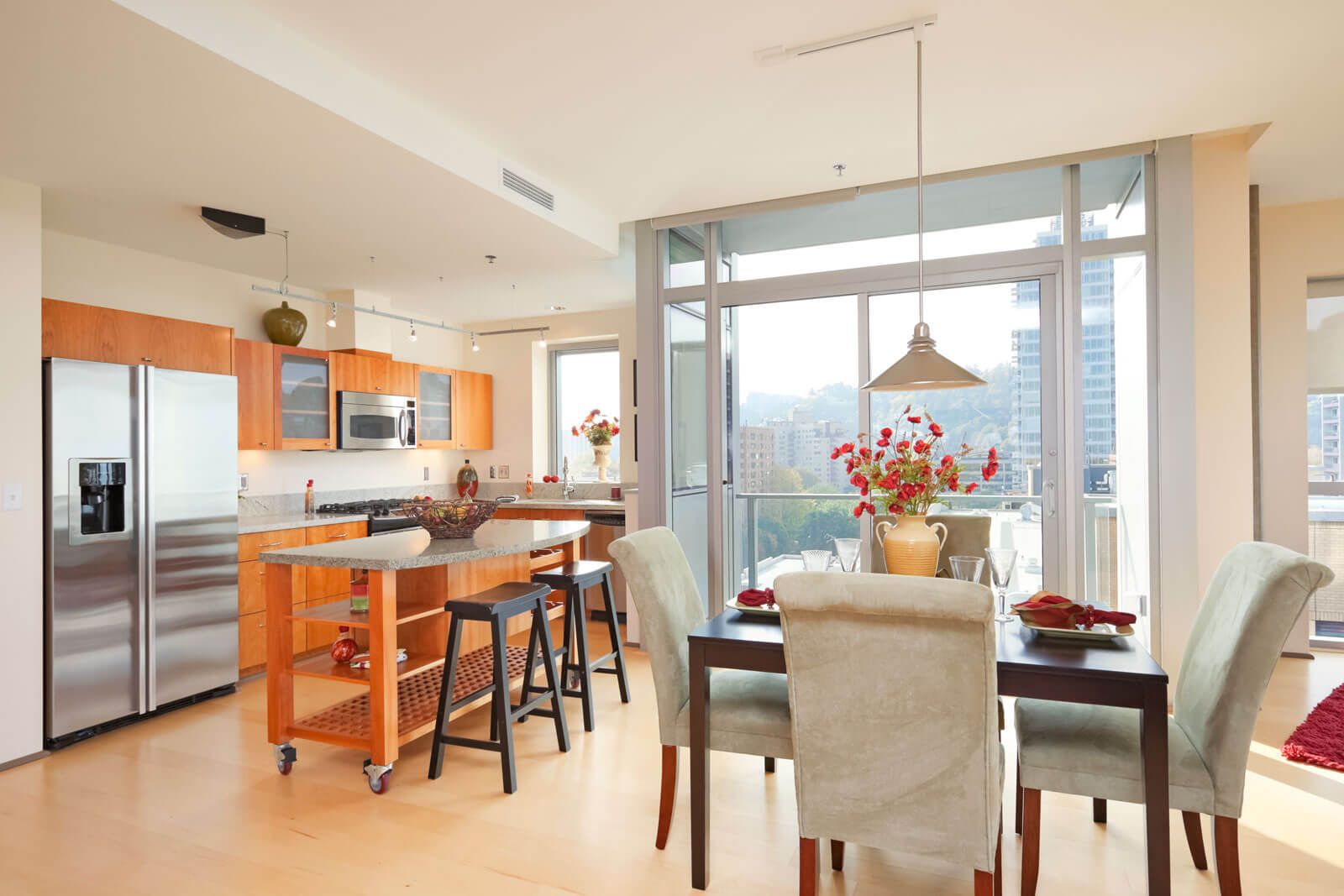 Agent house tour with couple