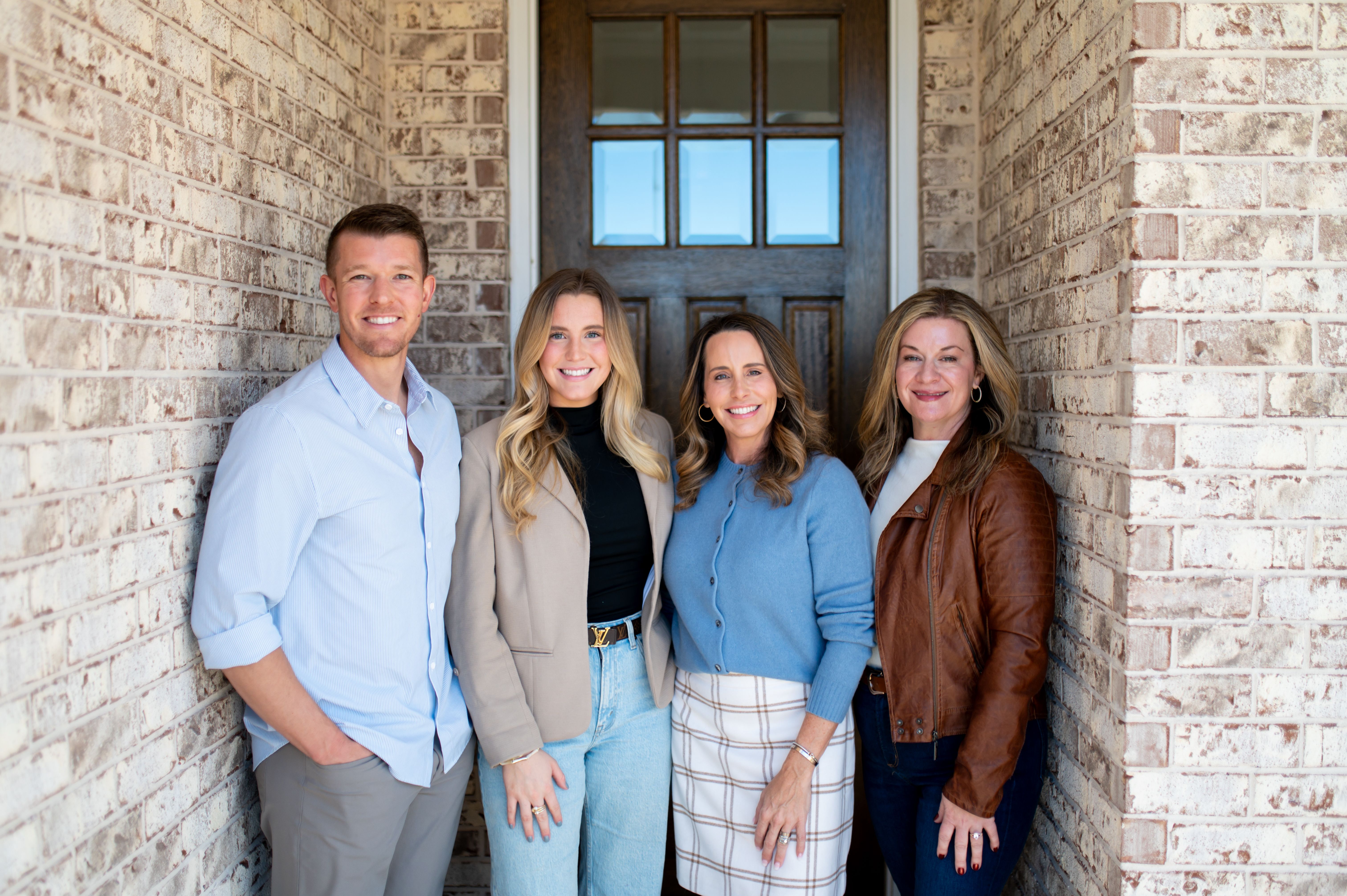 team photo in industrial office