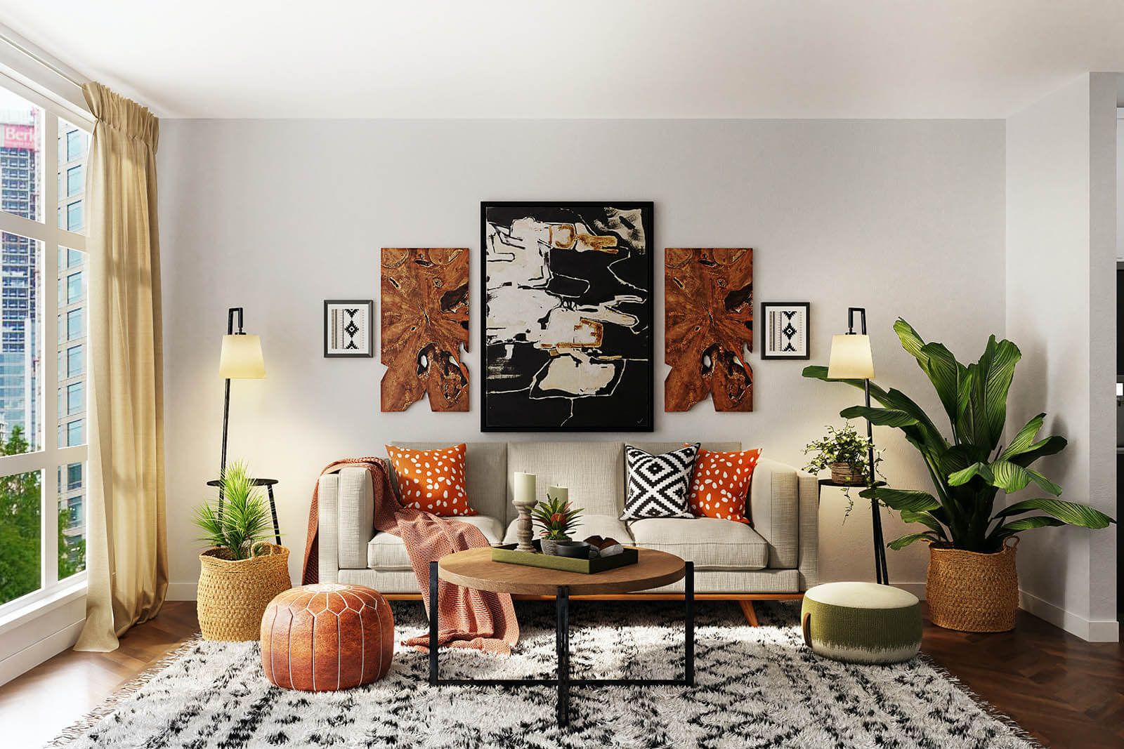 team photo in industrial office