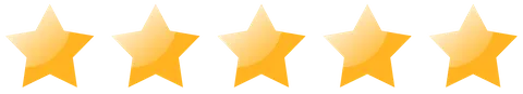 Five star review graphic