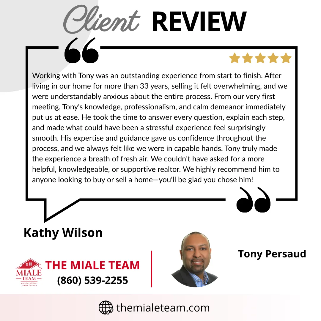 Client review featuring Tony P of The Miale Team