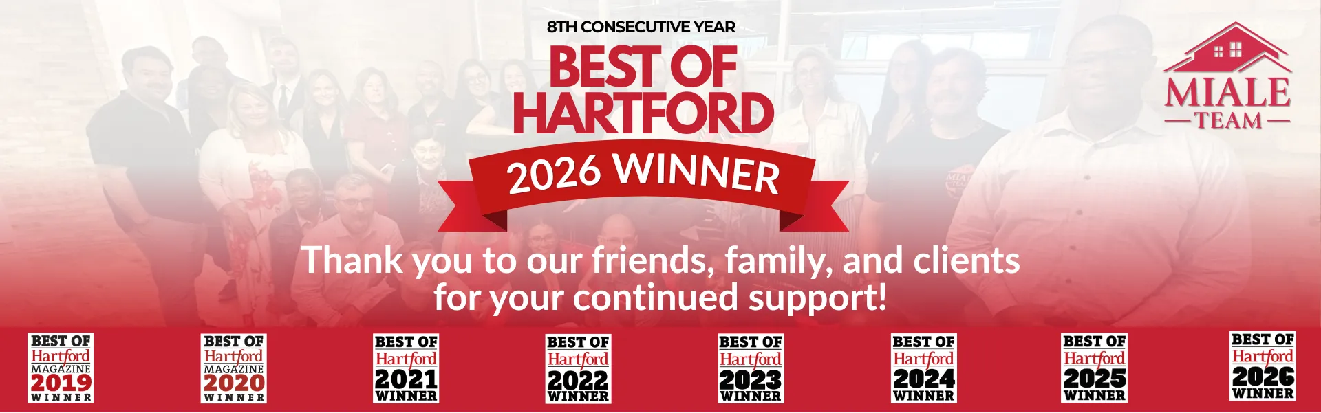 The Miale Team Best of Hartford award recognition