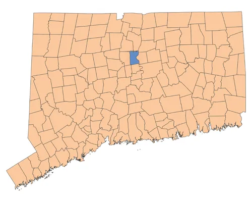 Map of Hartford Connecticut