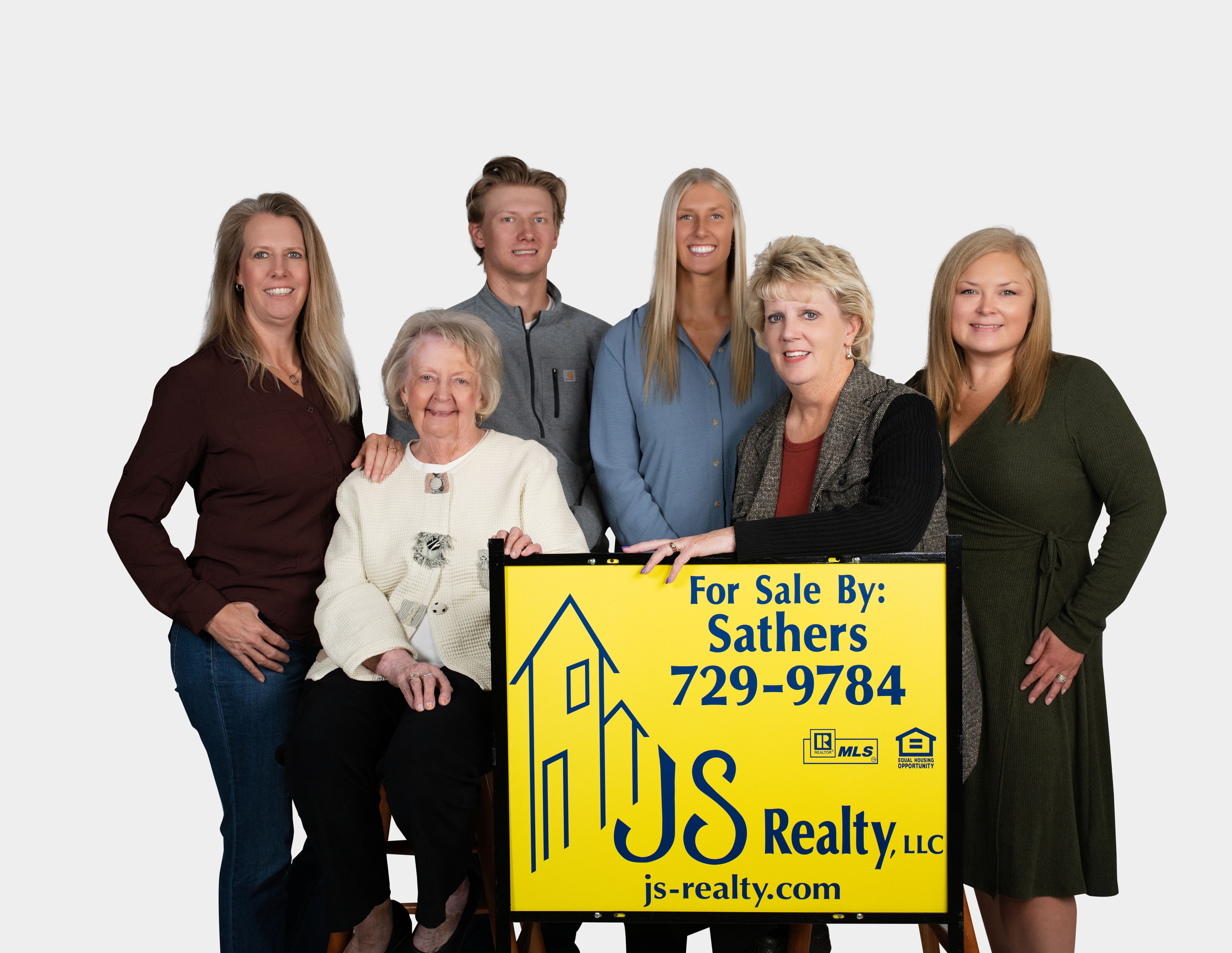 team photo in industrial office