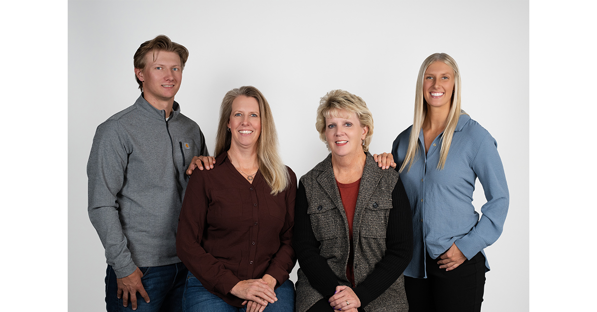 team photo in industrial office