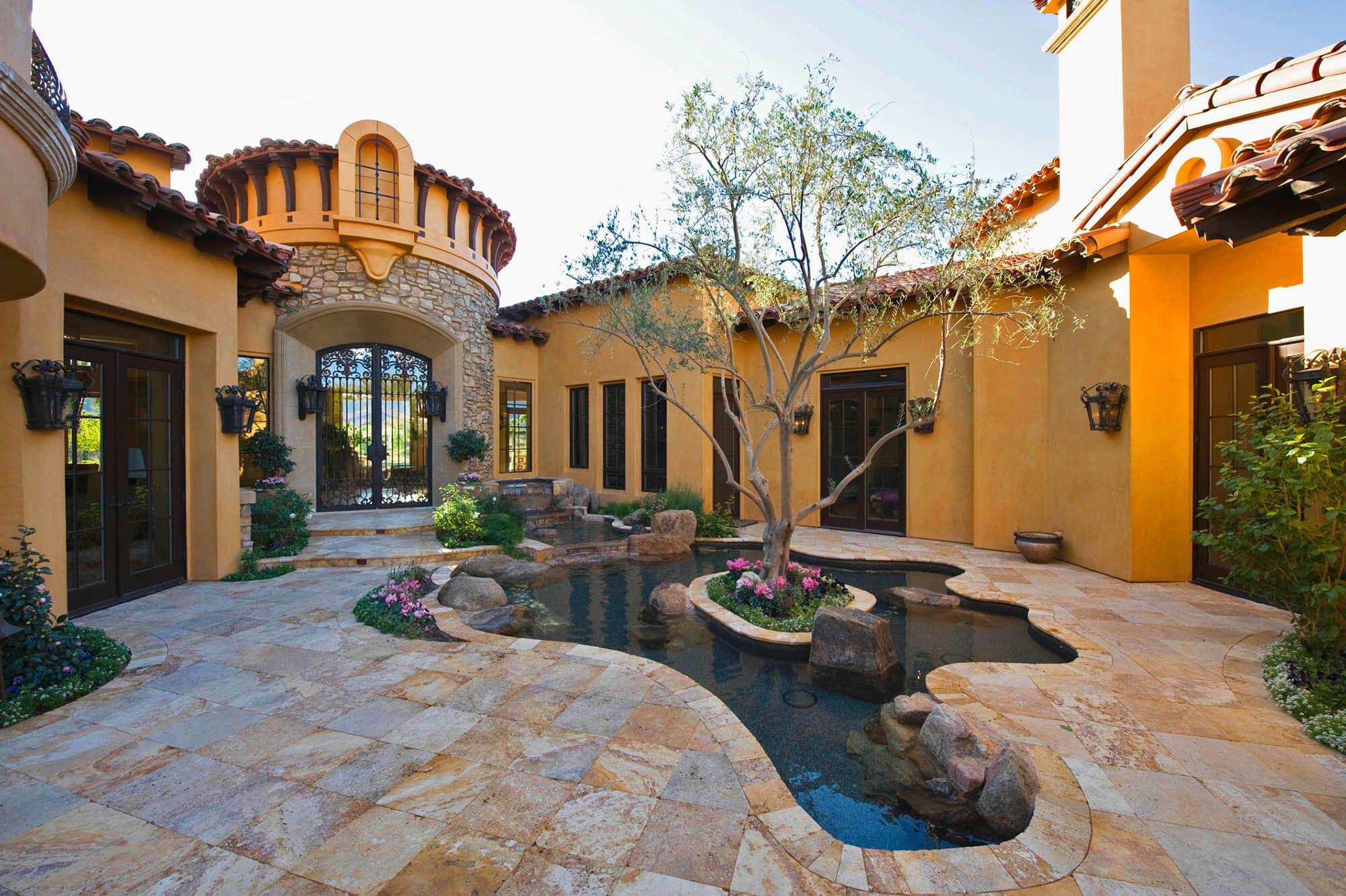 Agent house tour with couple