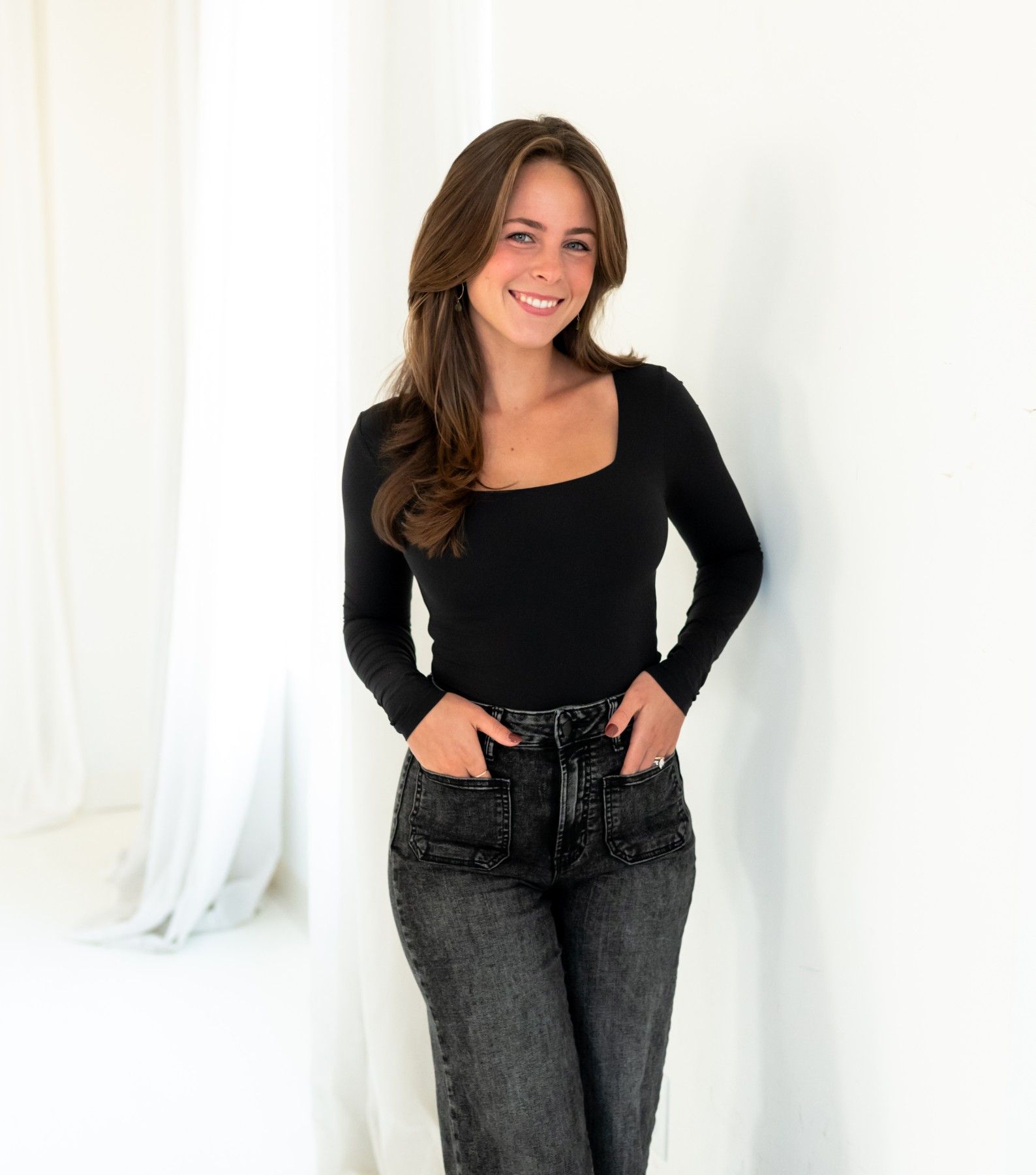 team photo in industrial office