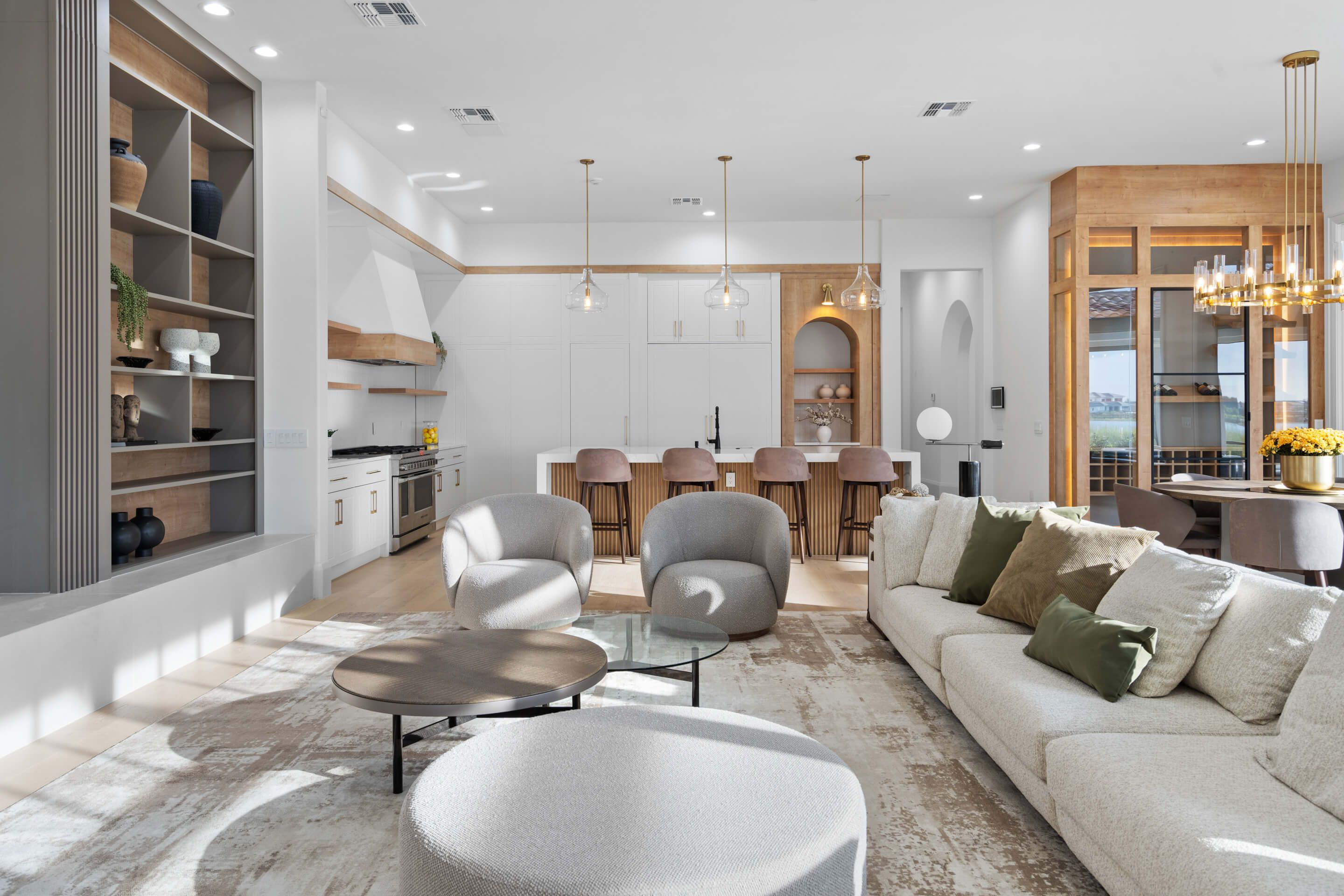 Agent house tour with couple