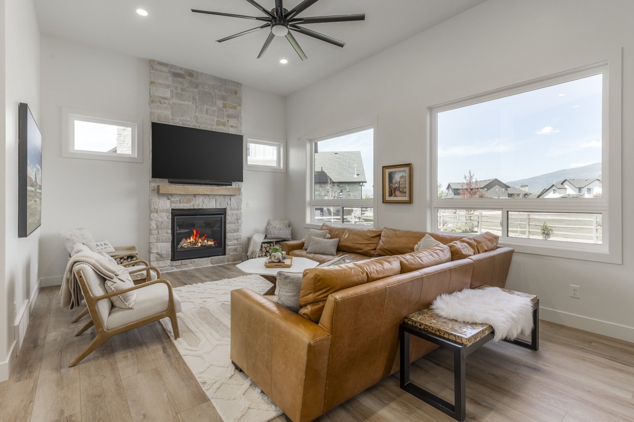 woman taking photo with camera