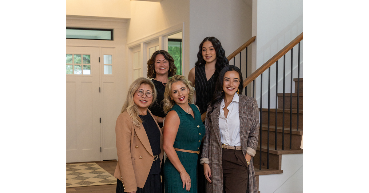 team photo in industrial office