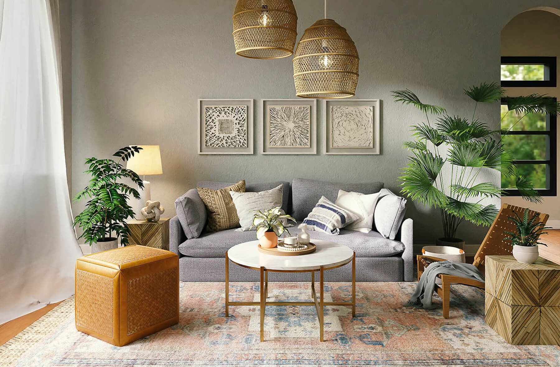 Couple cuddles on couch