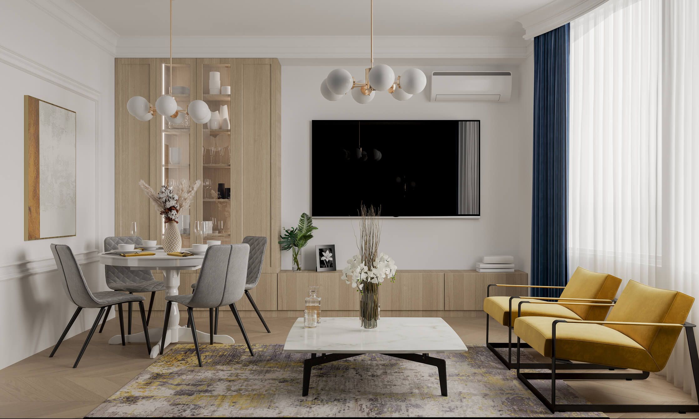 Couple cuddles on couch