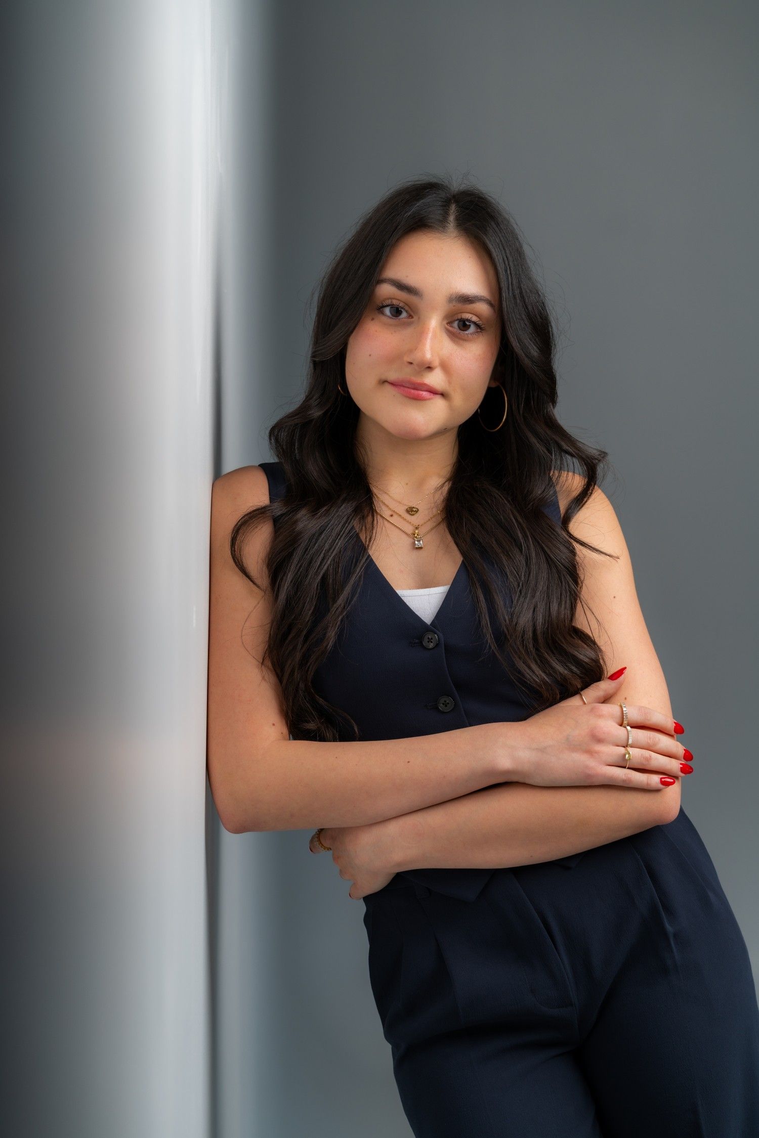 team photo in industrial office