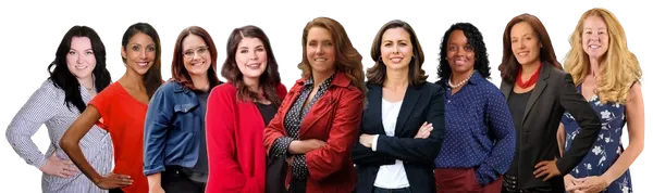team photo in industrial office