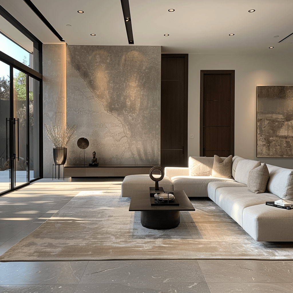 Couple cuddles on couch