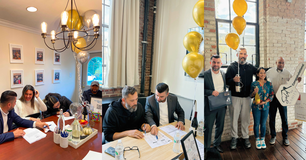 team photo in industrial office