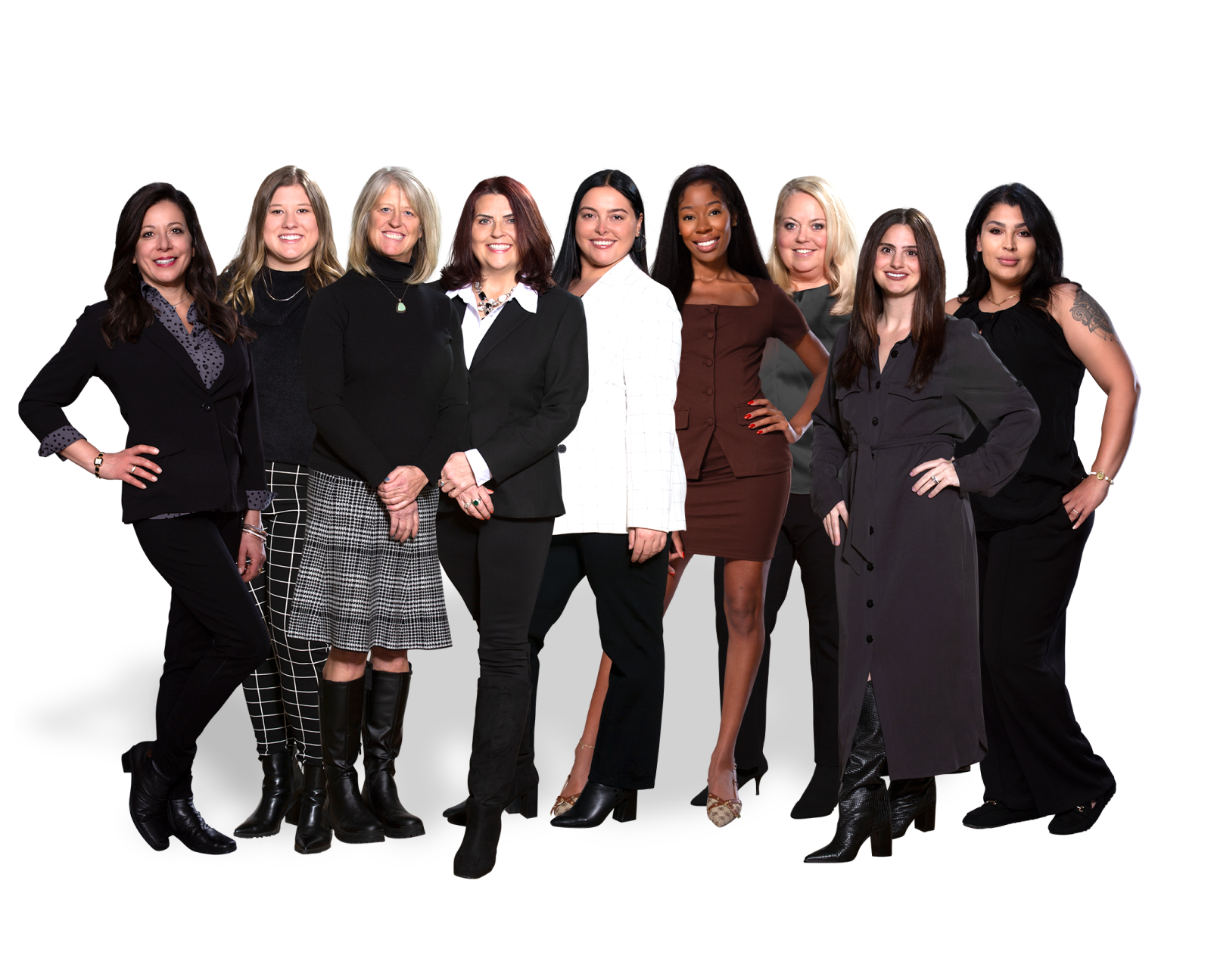 team photo in industrial office