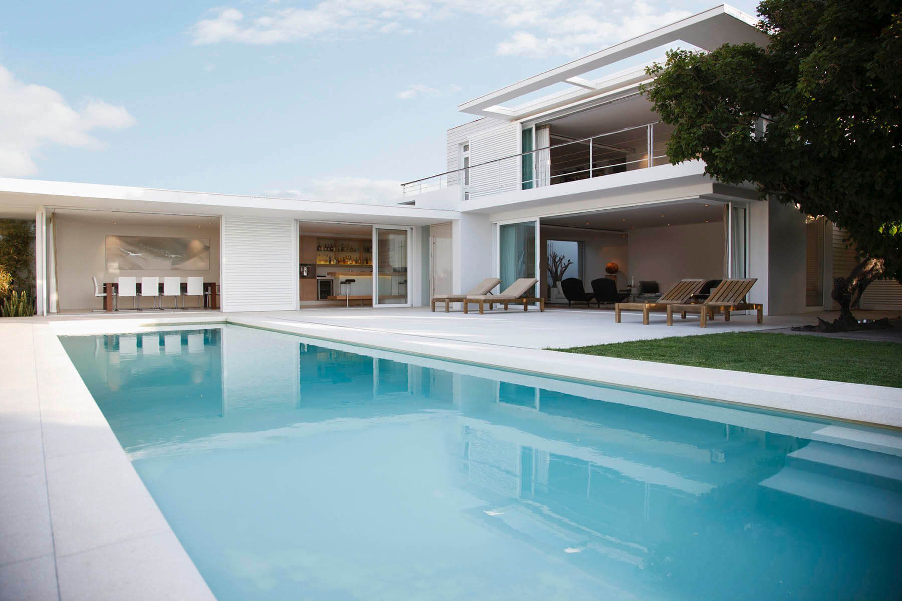 Family views home