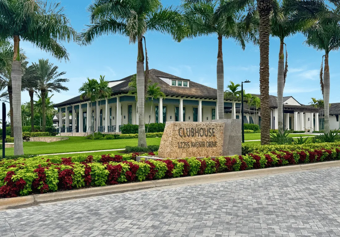 Blue Heron Clubhouse at Avenir in Palm Beach Gardens