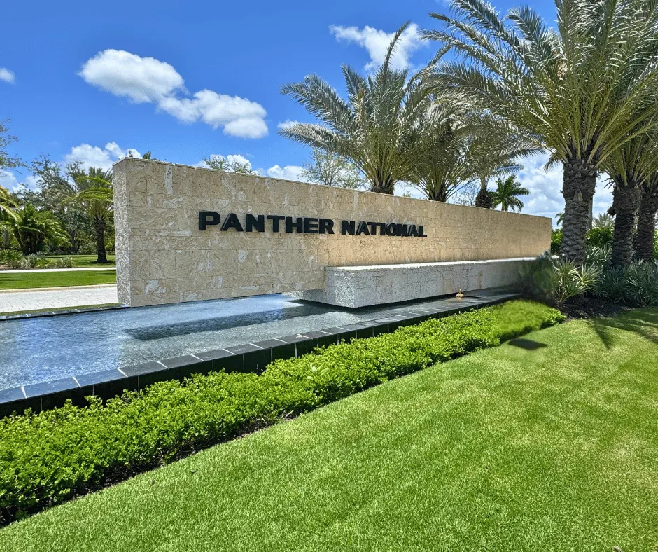 Panther National private golf club within Avenir in Palm Beach Gardens