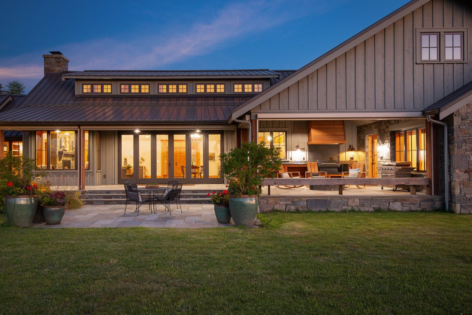 Agent house tour with couple