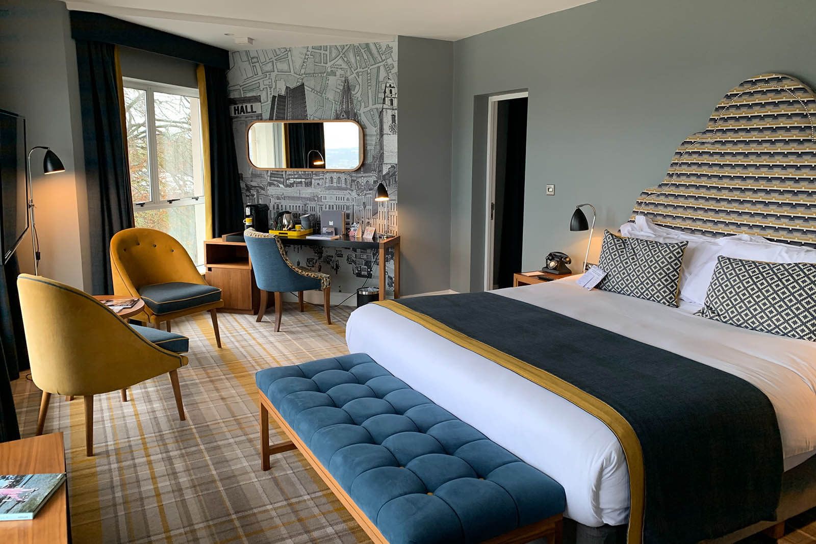 Couple cuddles on couch