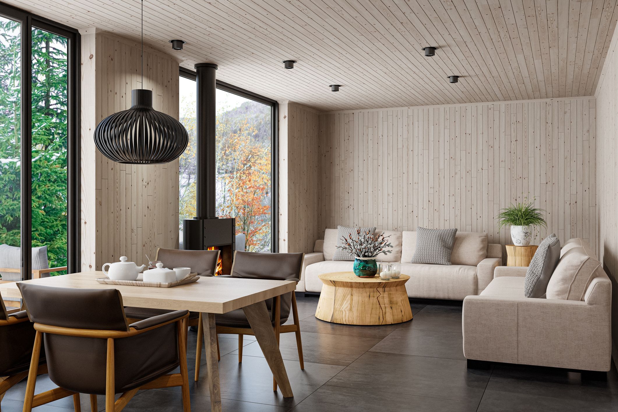 team photo in industrial office