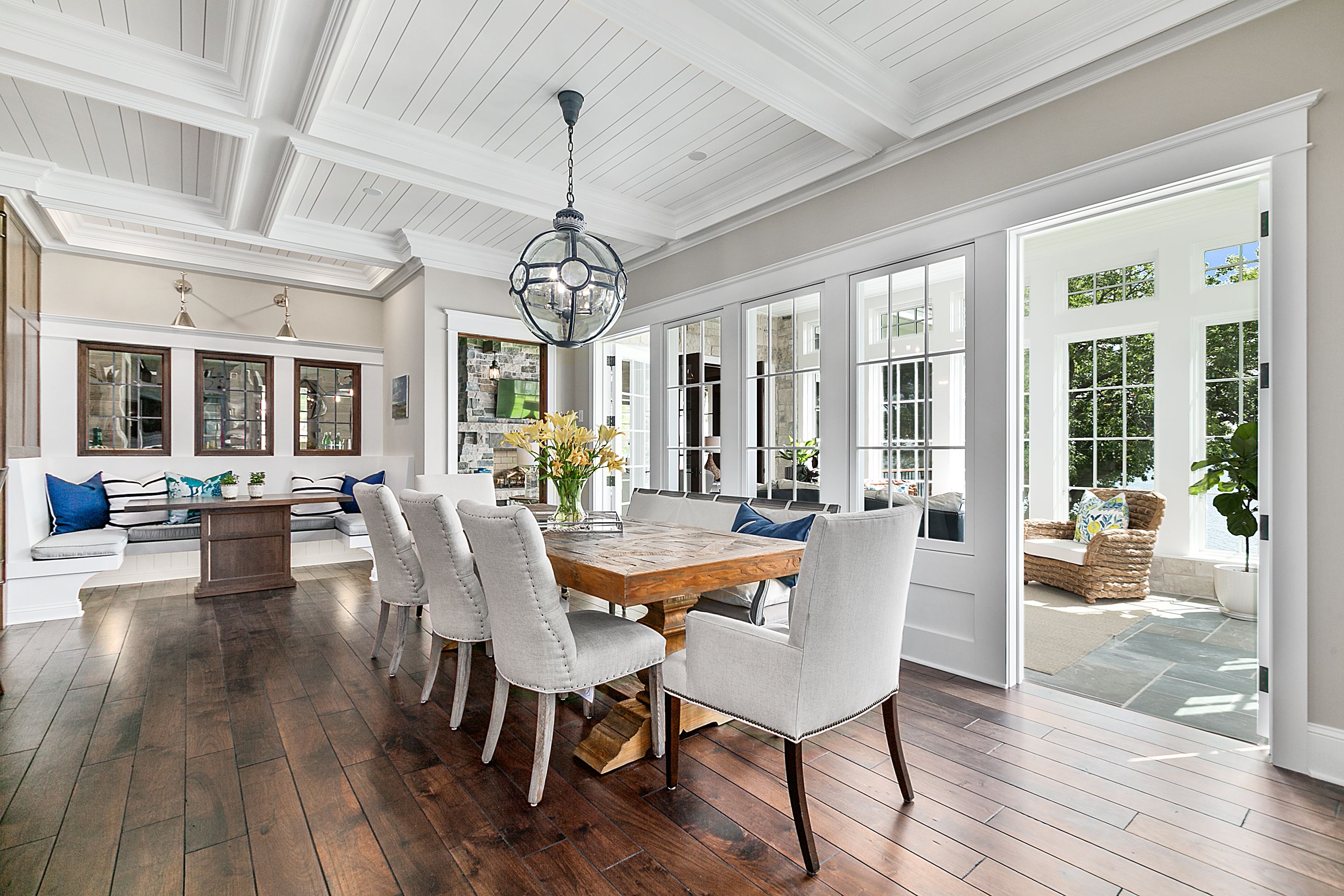 Agent house tour with couple