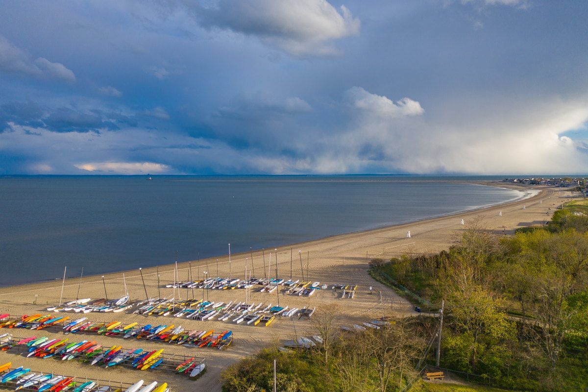 The shoreline