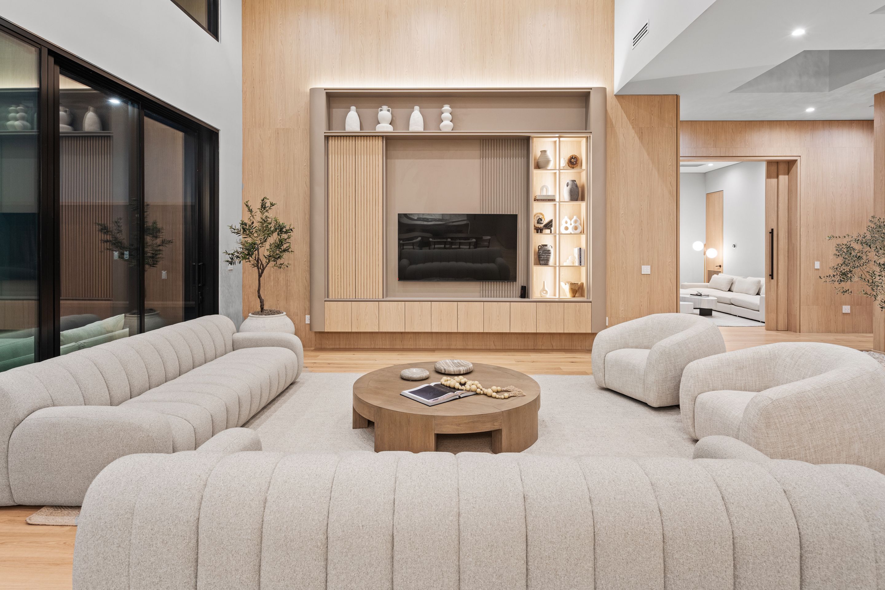 team photo in industrial office