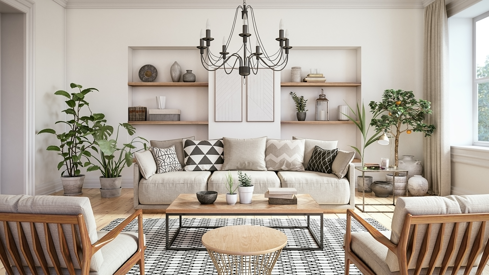 Agent house tour with couple