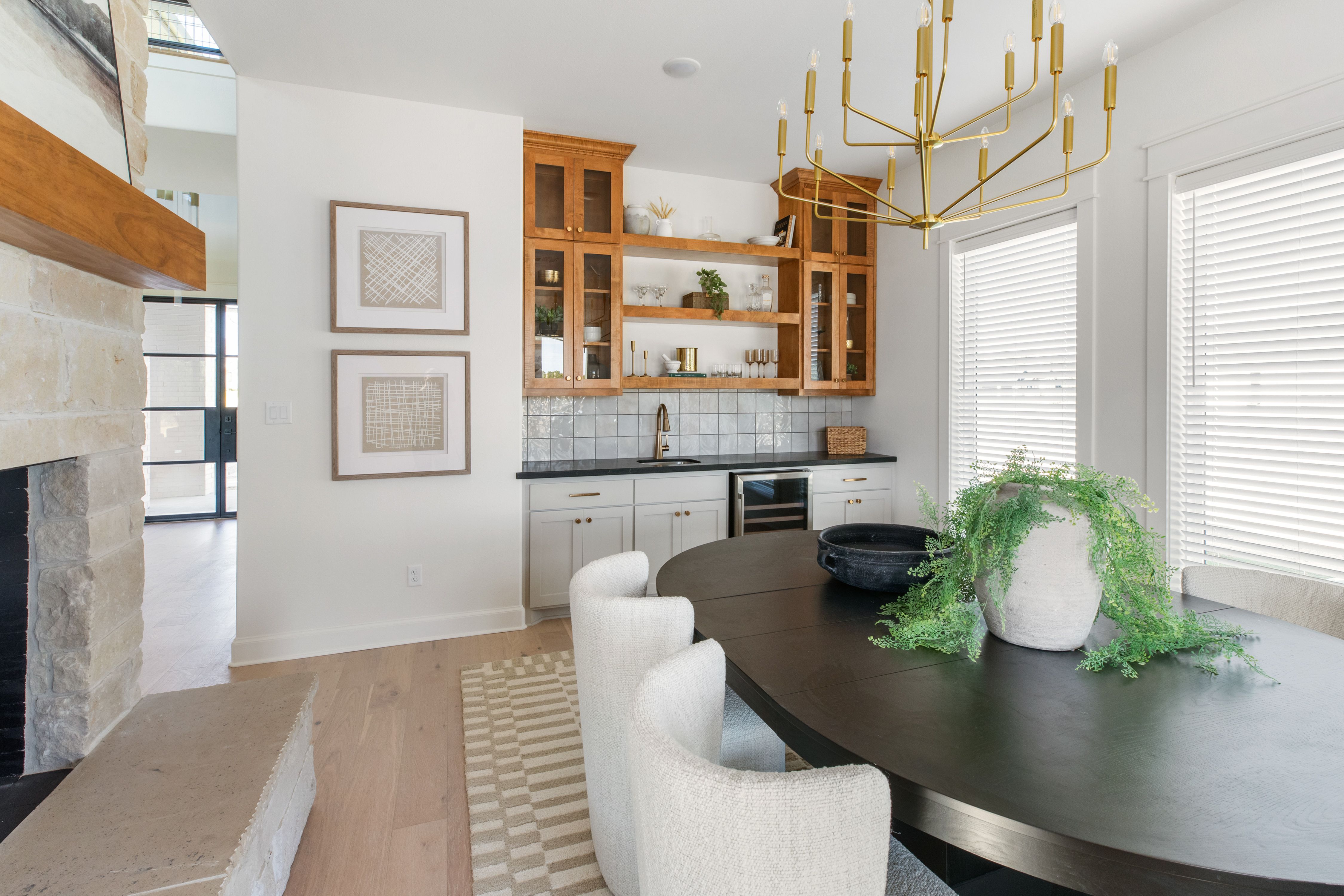 Agent house tour with couple