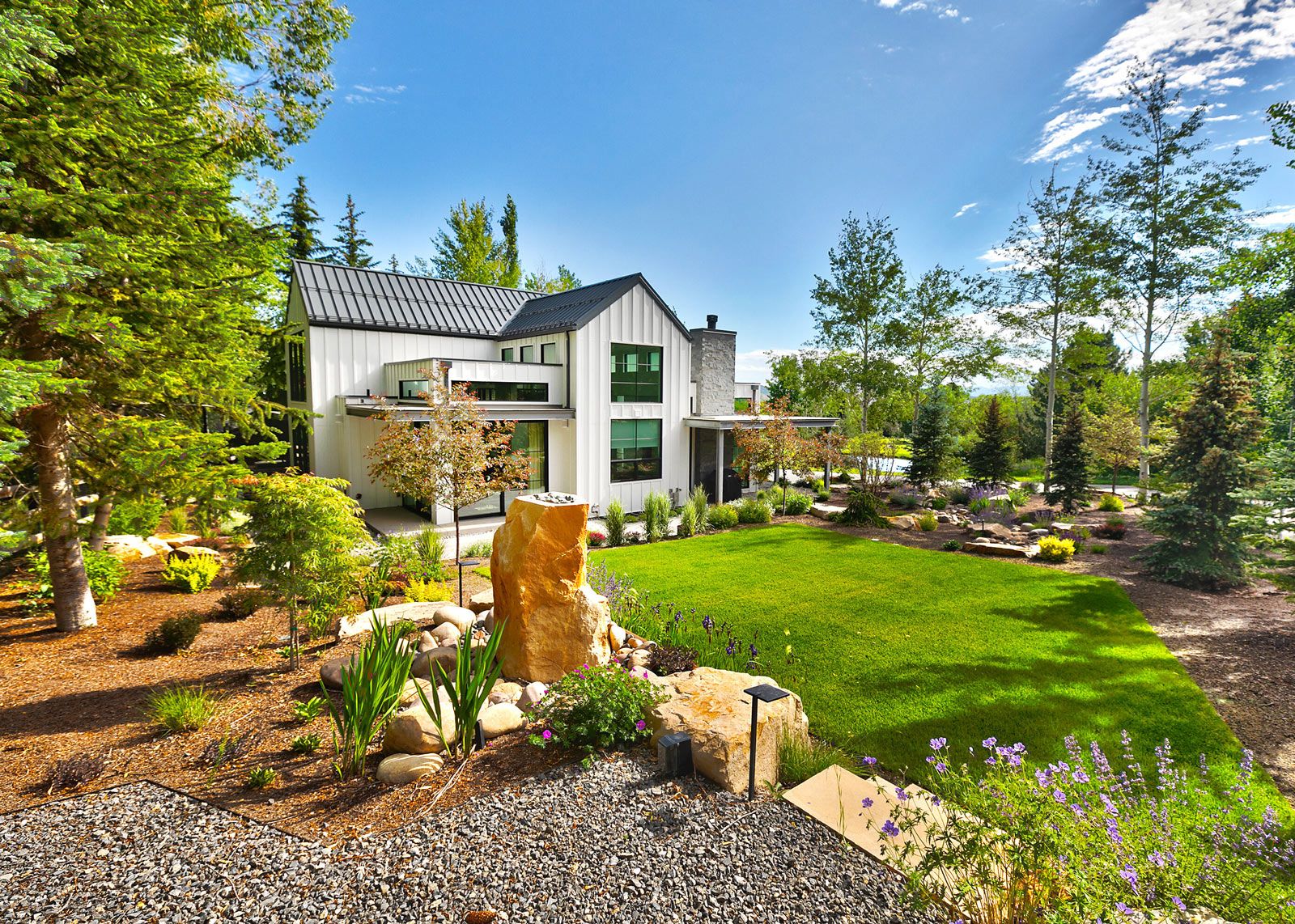Family views home