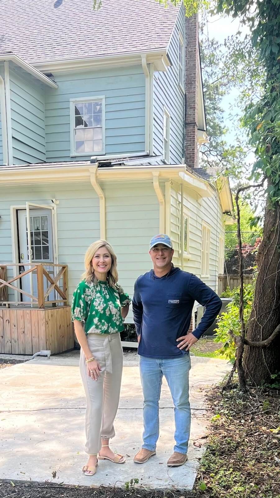 Agent house tour with couple