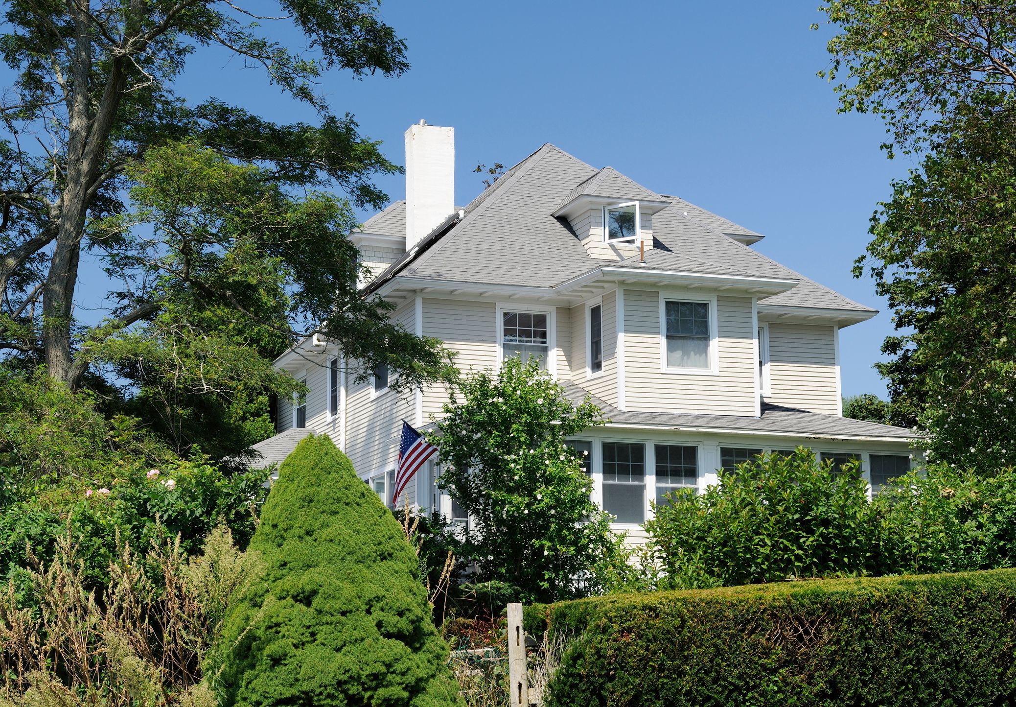 Family views home