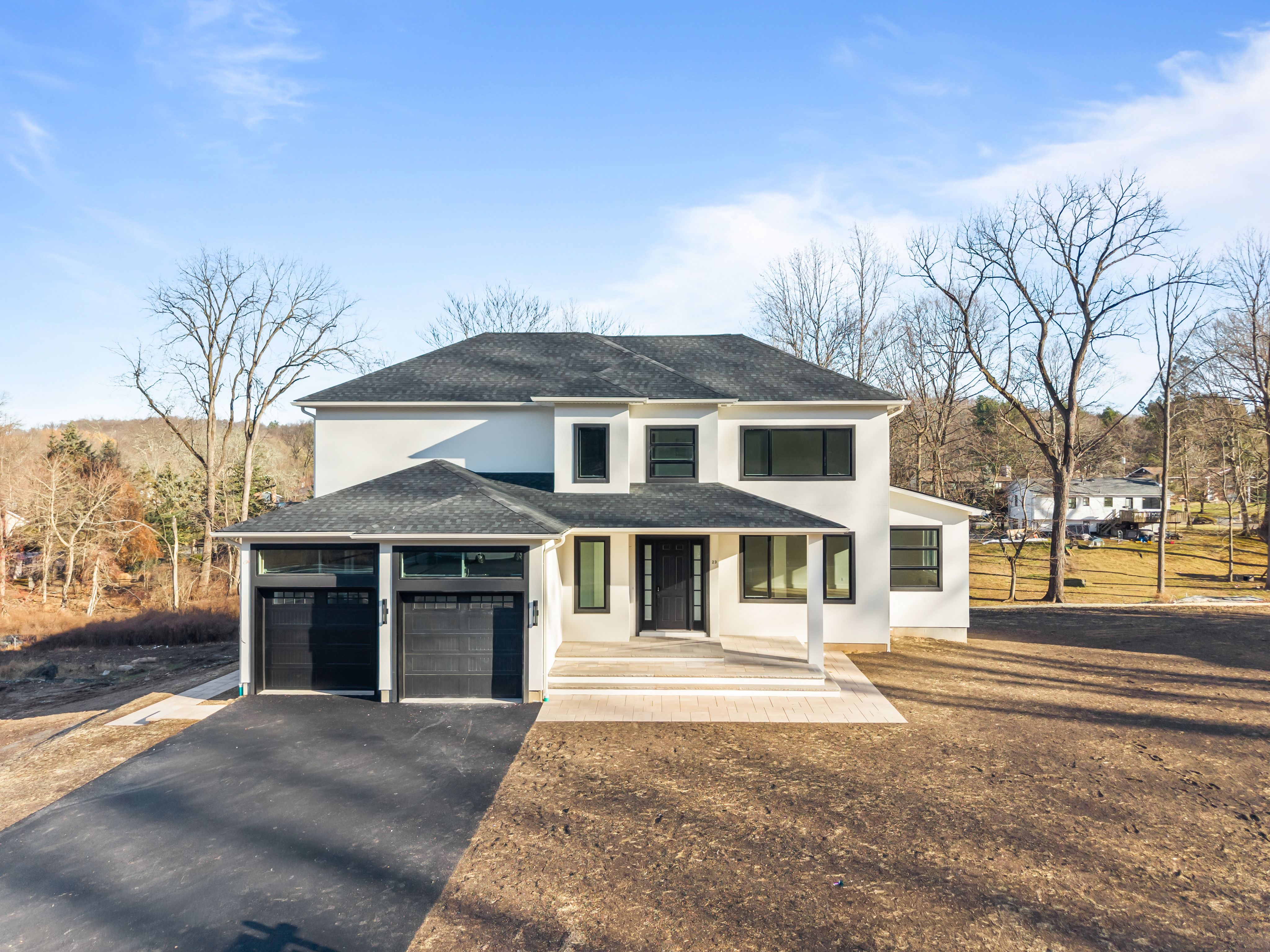 Family views home