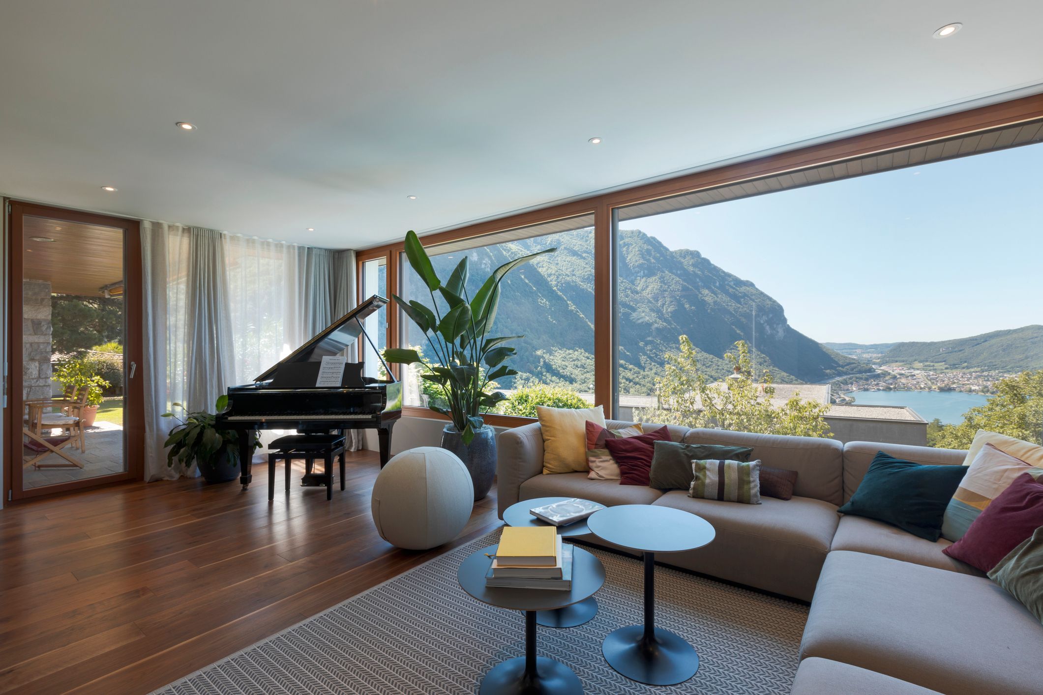 Family views home
