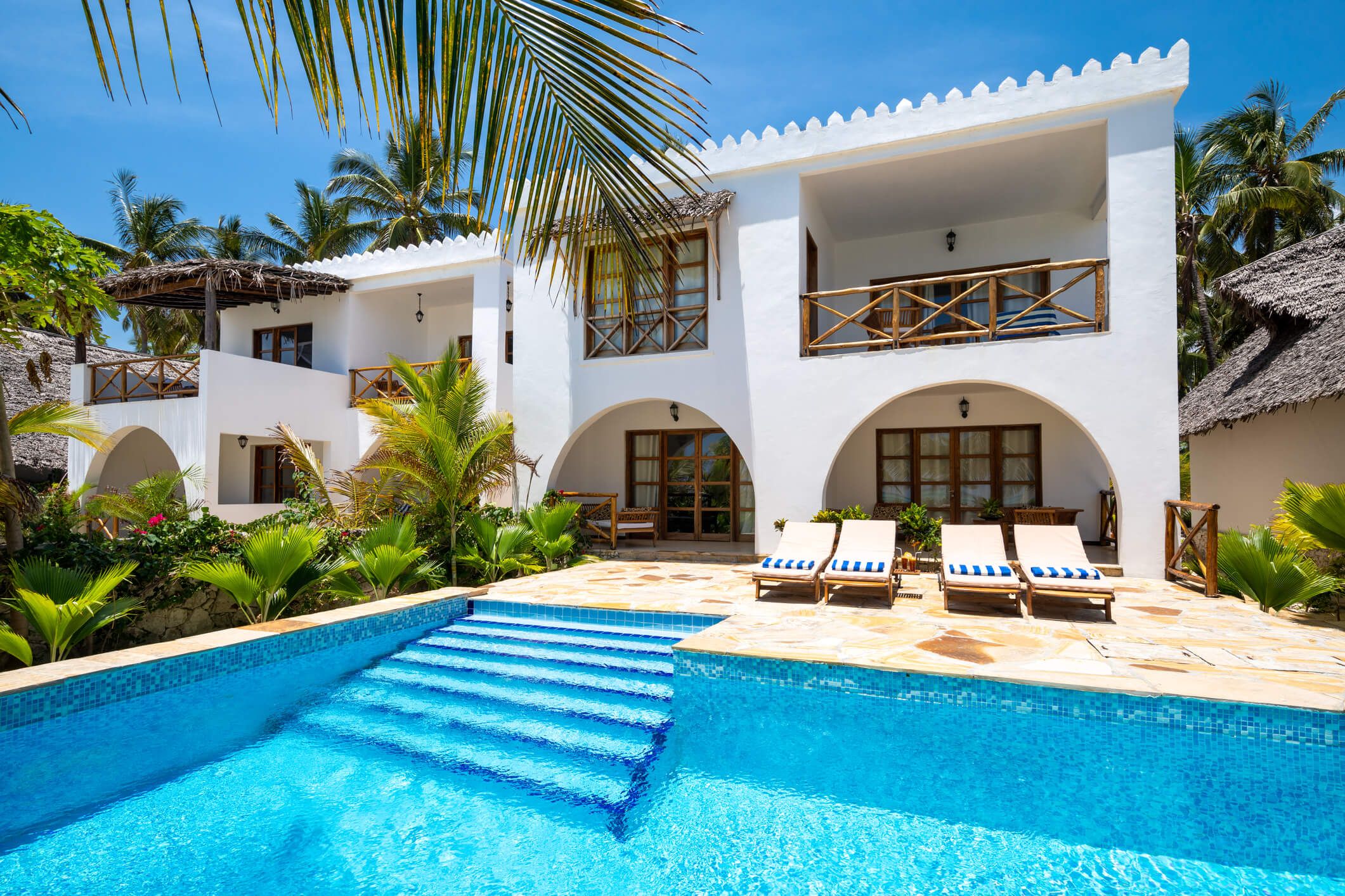 Family views home
