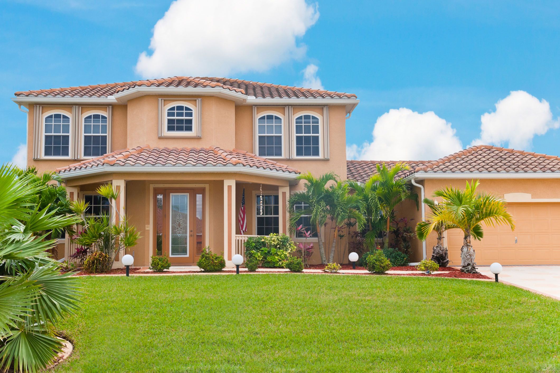 Family views home