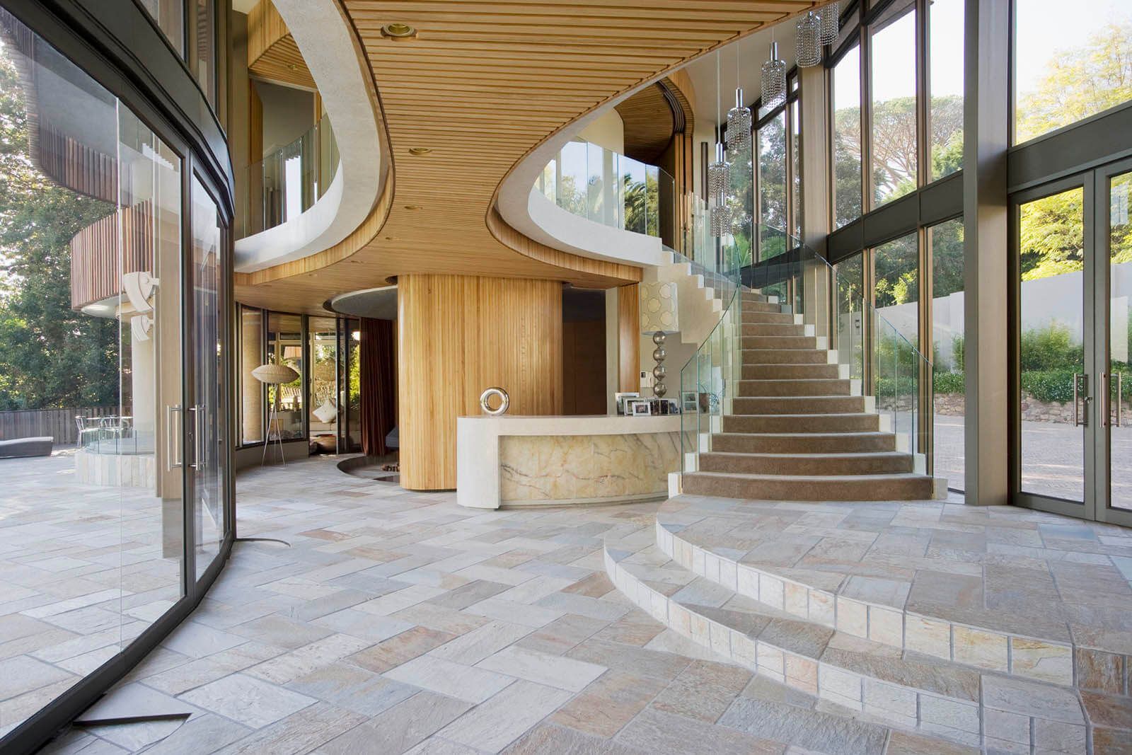 Agent house tour with couple