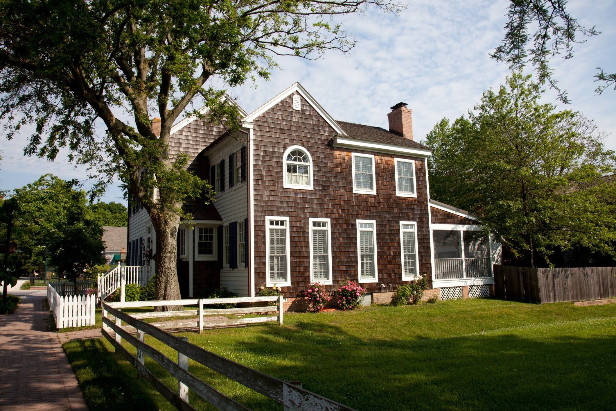 Family views home