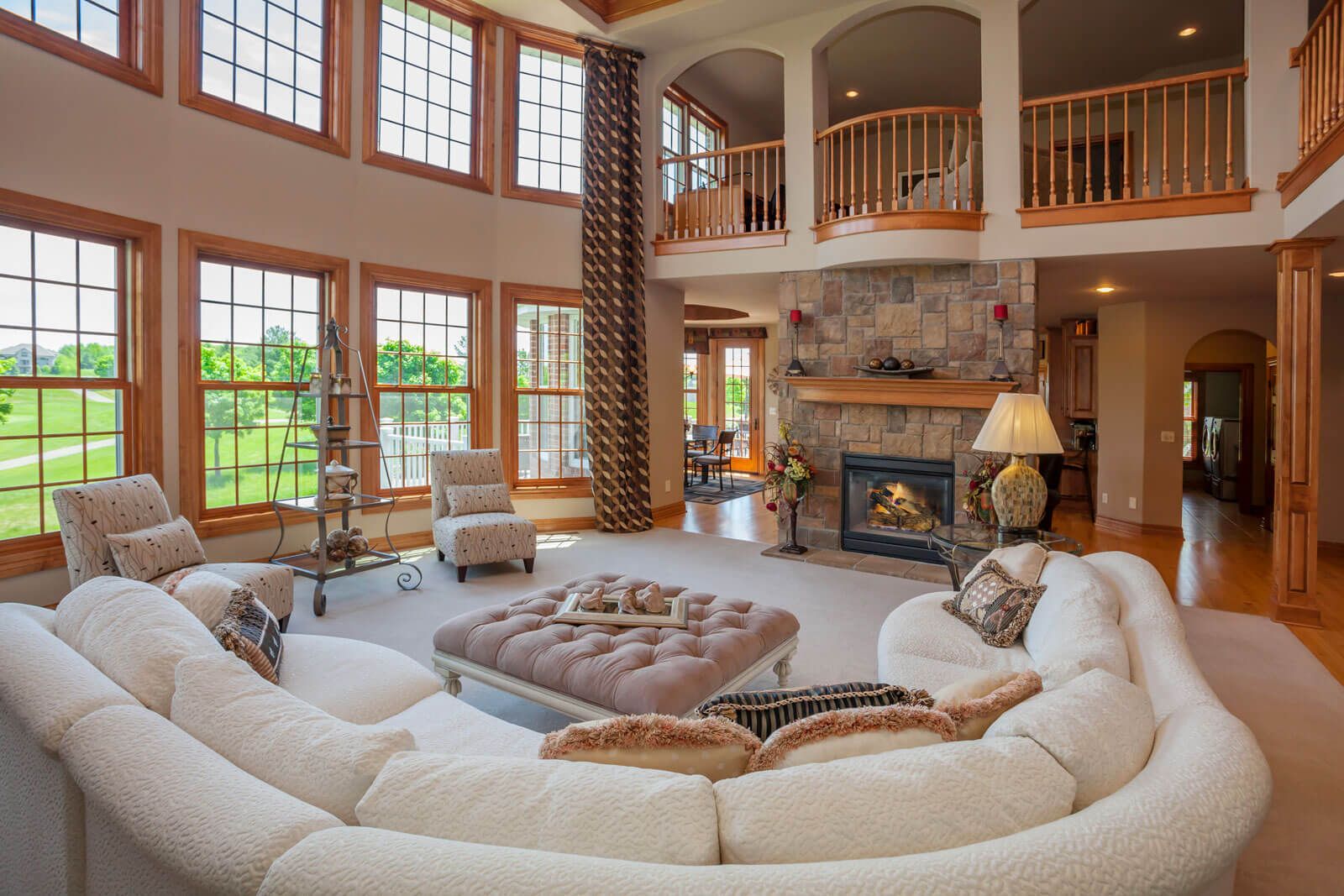 Family views home