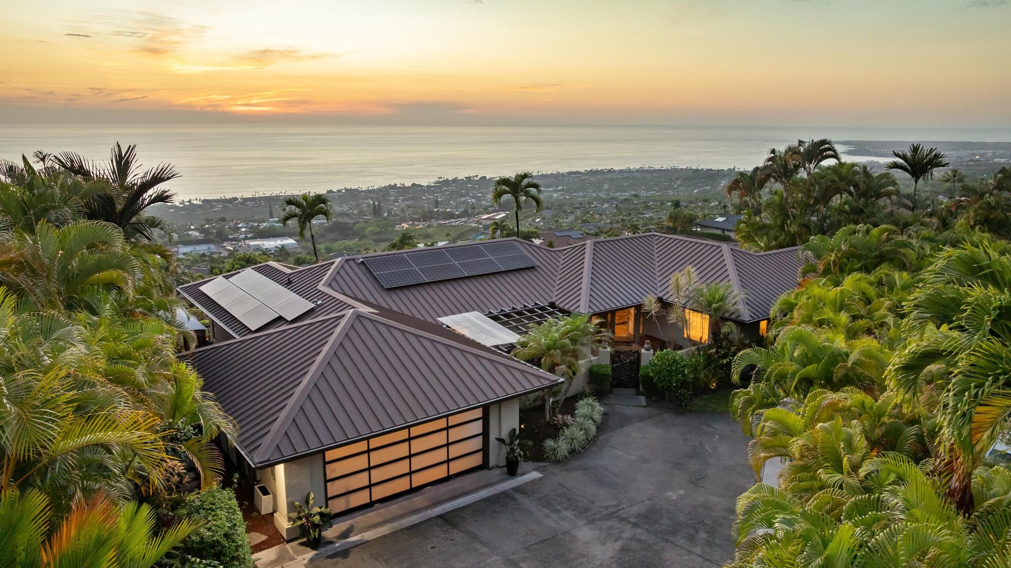 Family views home