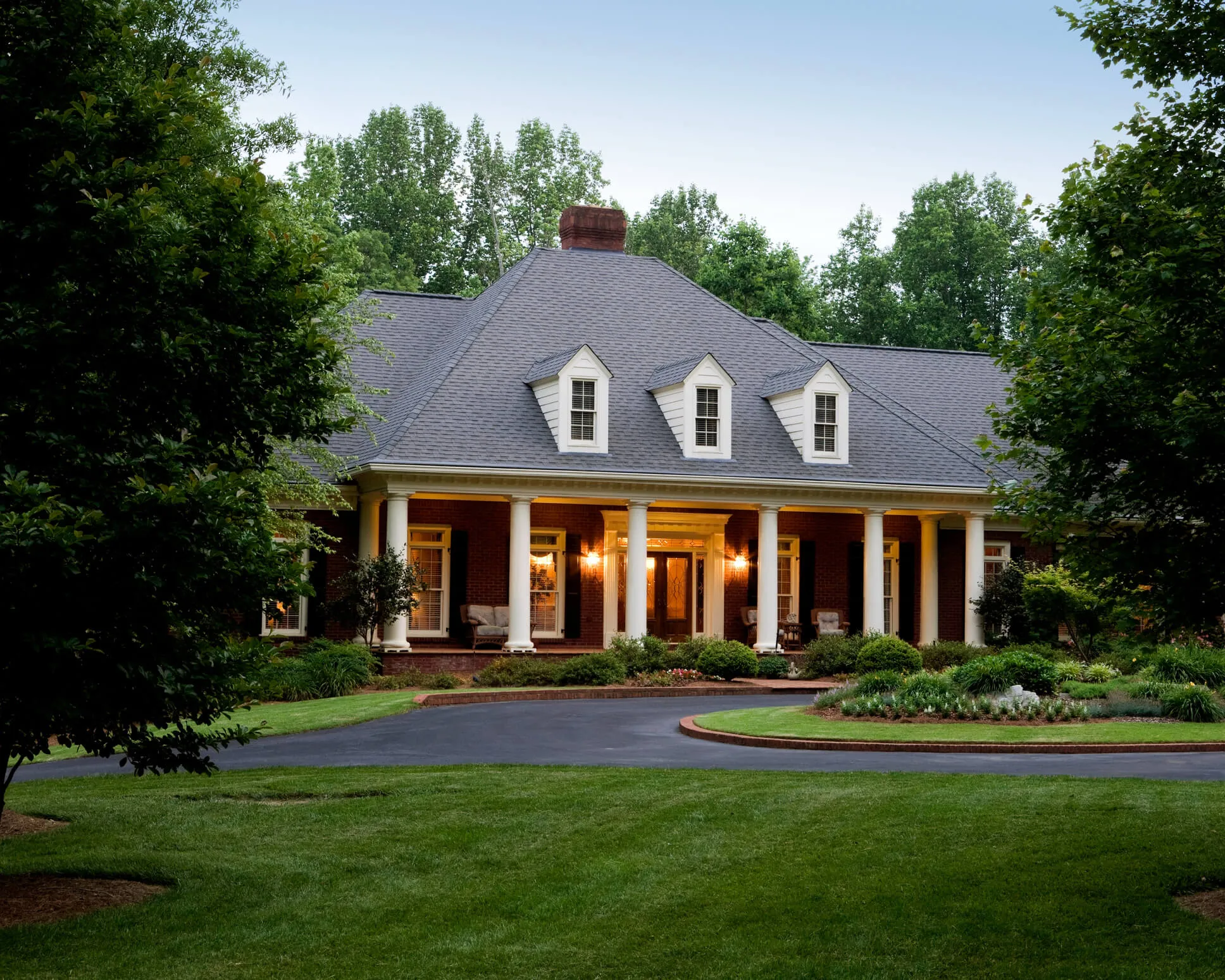 Family views home