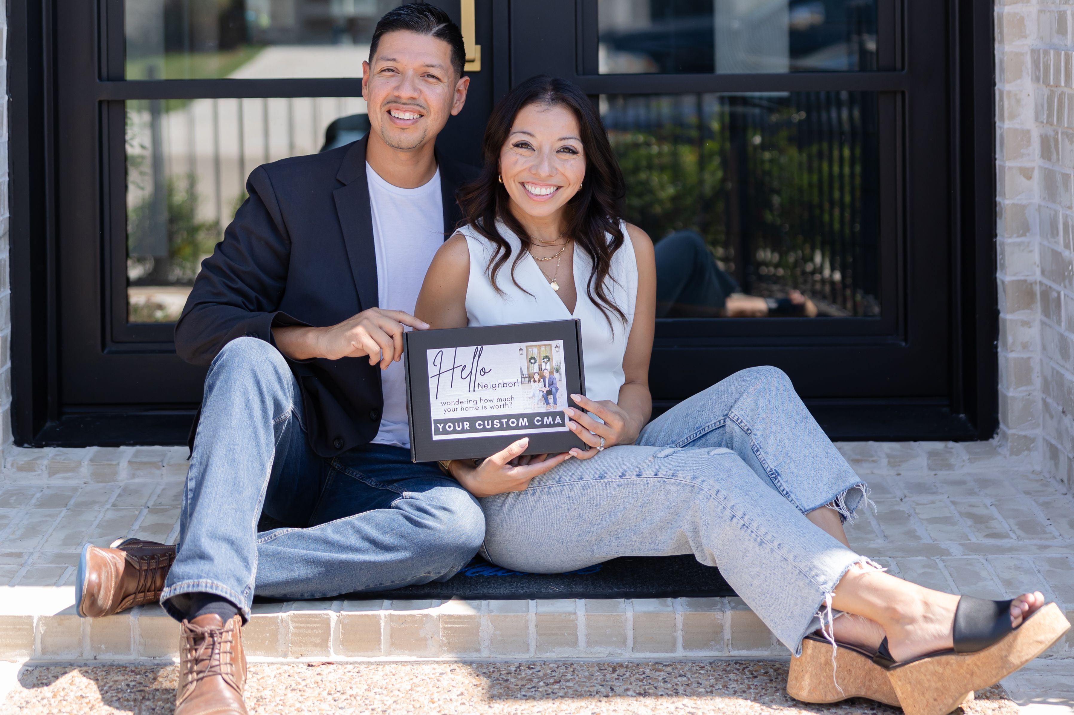 Agent house tour with couple