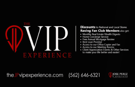 The JP VIP Experience card with discounts and client benefits